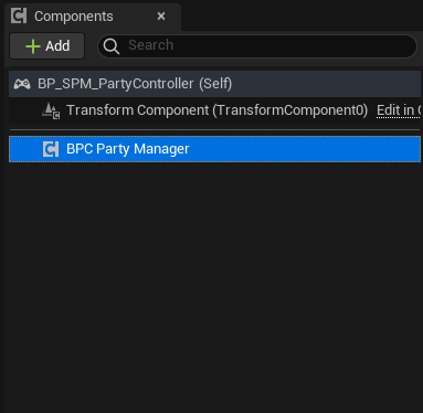Added Party Manager